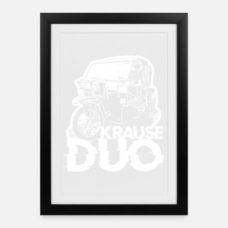 Krause Duo - Gerahmtes Poster (27 × 37 cm) - Schwarz