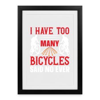 Piste cyclable Rebel - Affiche encadrée (27 × 37 cm) - noir - Devant