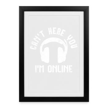 Online-Streaming Online-Streamer - Gerahmtes Poster (27 × 37 cm) - Schwarz - Vorne