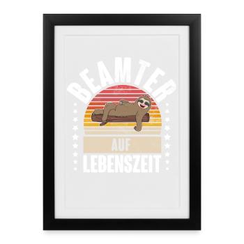 Beamter - Gerahmtes Poster (27 × 37 cm) - Schwarz - Vorne