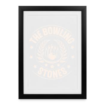Bowling - Affiche encadrée (27 × 37 cm) - noir - Devant