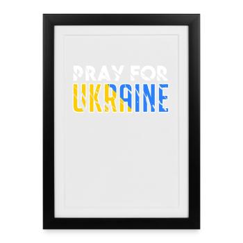 Ukraine - Affiche encadrée (27 × 37 cm) - noir - Devant