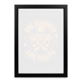 Dart Darten Darts - Framed poster (27 × 37 cm) - black - Front
