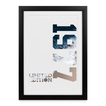 49TH BIRTHDAY LIMITED EDITION 1977 - Framed poster (27 × 37 cm) - black - Front
