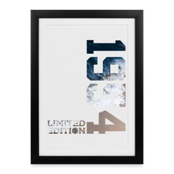 72ND BIRTHDAY LIMITED EDITION 1954 - Framed poster (27 × 37 cm) - black - Front