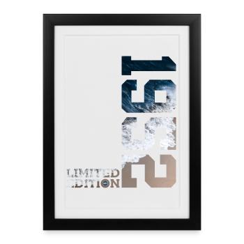 74TH BIRTHDAY LIMITED EDITION 1952 - Framed poster (27 × 37 cm) - black - Front