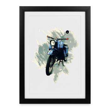 Simson Swallow - Framed poster (27 × 37 cm) - black - Front