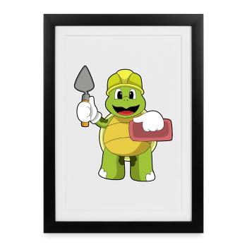 Tortoise Mason Trowel - Framed poster (27 × 37 cm) - black - Front