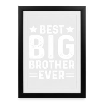 Meilleur Big Brother de tous les temps - Affiche encadrée (27 × 37 cm) - noir - Devant