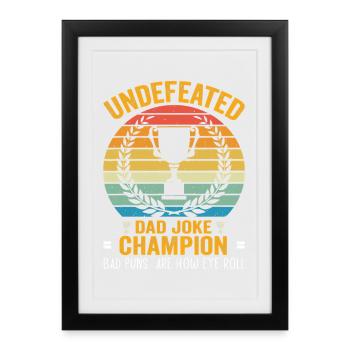 Undefined Champion Daddy Conumero - Affiche encadrée (27 × 37 cm) - noir - Devant