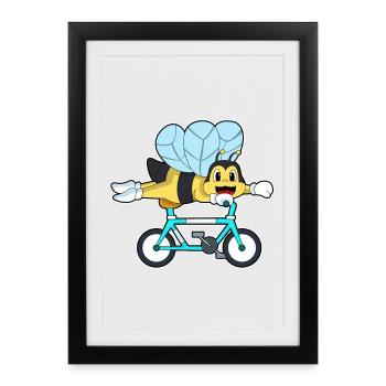 Vélo Bee - Affiche encadrée (27 × 37 cm) - noir - Devant
