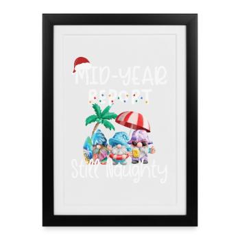 Le rapport semestriel de Gnome reste effronté - Affiche encadrée (27 × 37 cm) - noir - Devant