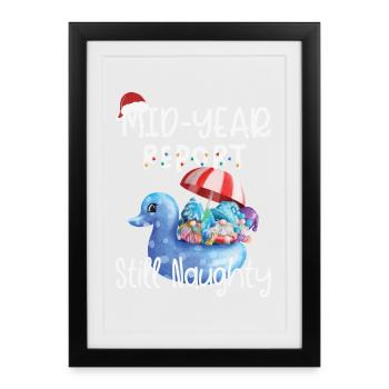 Le rapport semestriel de Gnome reste effronté - Affiche encadrée (27 × 37 cm) - noir - Devant