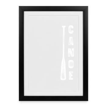 Canoeing Canoeing Canoeing - Framed poster (27 × 37 cm) - black - Front