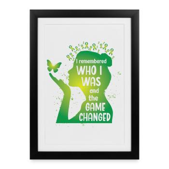 Elle se souvenait de qui elle était - Affiche encadrée (27 × 37 cm) - noir - Devant
