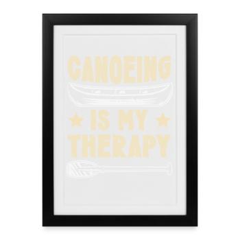 Canoeing Canoeing Canoeing - Framed poster (27 × 37 cm) - black - Front