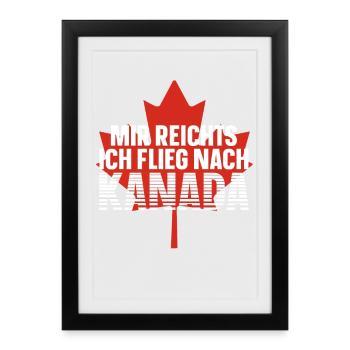 Kanada - Gerahmtes Poster (27 × 37 cm) - Schwarz - Vorne