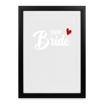 Team Bridal Wedding Celebration - Framed poster (27 × 37 cm) - black - Front