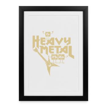 Heavy Metal Drôle - Affiche encadrée (27 × 37 cm) - noir - Devant