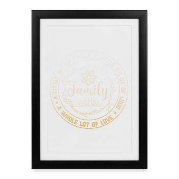 Family Reunion A Little Bit Crazy - Framed poster (27 × 37 cm) - black - Front