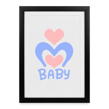 Baby Heart - Baby Body - Framed poster (27 × 37 cm) - black - Front