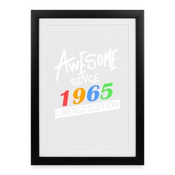 1965 - Born 1965 - Fantastic since 1965 - Framed poster (27 × 37 cm) - black - Front