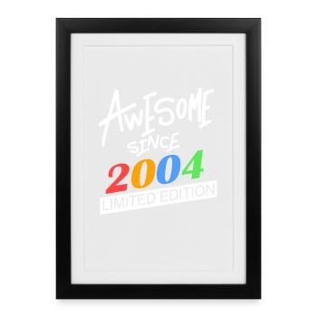 2004 - Vintage 2004 - Fantastic since 2004 - Framed poster (27 × 37 cm) - black - Front