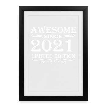 2021 - Millésime 2021 - Fantastique depuis 2021 - Affiche encadrée (27 × 37 cm) - noir - Devant