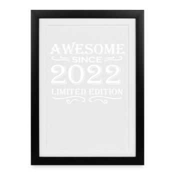 2022 - Vintage 2022 - Fantastic since 2022 - Framed poster (27 × 37 cm) - black - Front