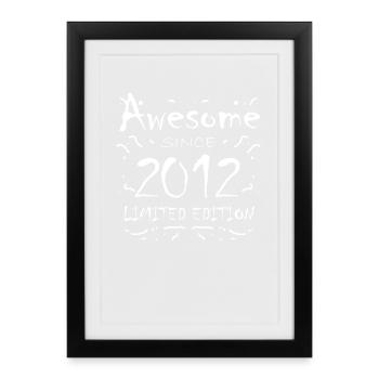 2012 - Vintage 2012 - Fantastic since 2012 - Framed poster (27 × 37 cm) - black - Front