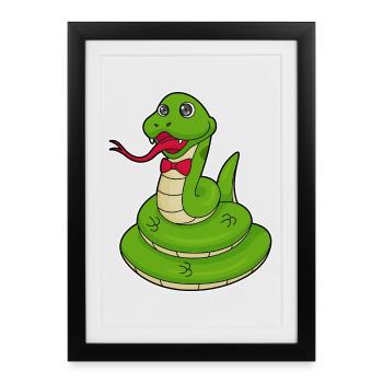 Snake Bow - Framed poster (27 × 37 cm) - black - Front