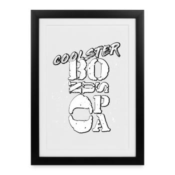 Stiefopa Bonus Opa - Gerahmtes Poster (27 × 37 cm) - Schwarz - Vorne