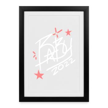Baby 2022 - Birth Pregnant 2022 - Framed poster (27 × 37 cm) - black - Front