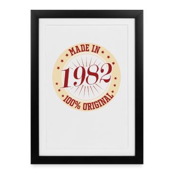 Made in 1982 - Framed poster (27 × 37 cm) - black - Front