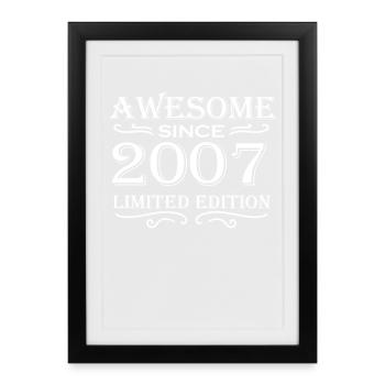 2007 - Born 2007 - Framed poster (27 × 37 cm) - black - Front