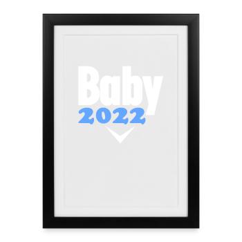 Baby 2022 - Birth Pregnant 2022 - Framed poster (27 × 37 cm) - black - Front