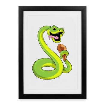 Snake Chicken - Framed poster (27 × 37 cm) - black - Front
