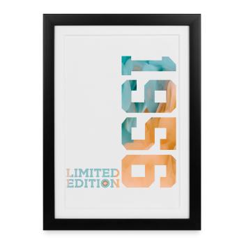 70TH BIRTHDAY LIMITED EDITION 1956 - Framed poster (27 × 37 cm) - black - Front
