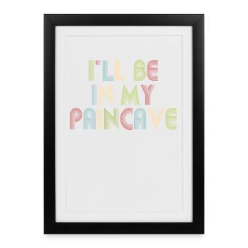 Je serai dans mon triathlon Paincave - Affiche encadrée (27 × 37 cm) - noir - Devant