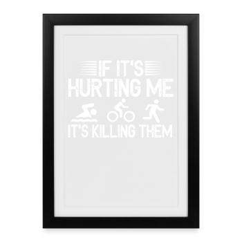 Si ça me fait mal, c’est les tuer Tri - Affiche encadrée (27 × 37 cm) - noir - Devant