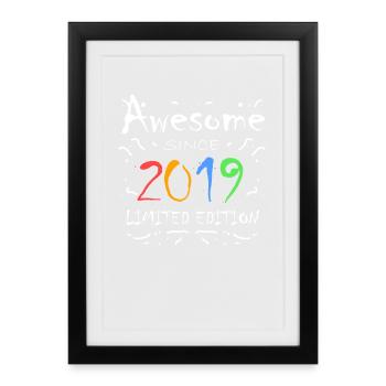 2019 - Fantastic since 2019 - Vintage 2019 - Framed poster (27 × 37 cm) - black - Front