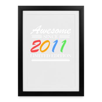 2011 - Fantastic since 2011 - Vintage 2011 - Framed poster (27 × 37 cm) - black - Front