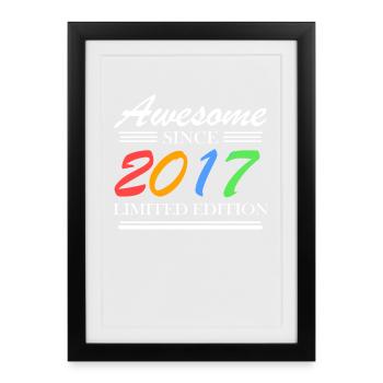 2017 - Fantastic since 2017 - Vintage 2017 - Framed poster (27 × 37 cm) - black - Front