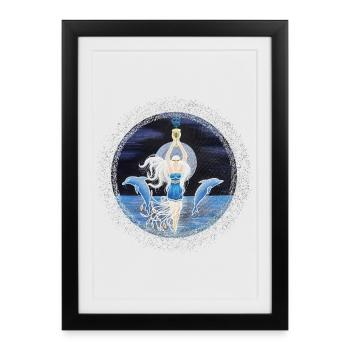 Déesse de la mer - Sonja Ariel von Staden - Affiche encadrée (27 × 37 cm) - noir - Devant