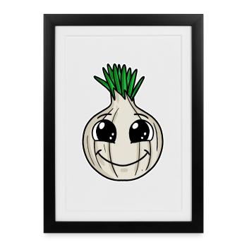 Onion - Framed poster (27 × 37 cm) - black - Front