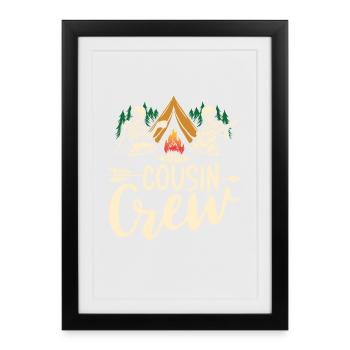 Cousin crew - Gerahmtes Poster (27 × 37 cm) - Schwarz - Vorne