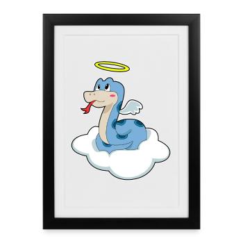 Snake Cloud - Framed poster (27 × 37 cm) - black - Front