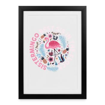 Best Sis In The Flock Sistermingo - Framed poster (27 × 37 cm) - black - Front