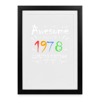 1978 - Framed poster (27 × 37 cm) - black - Front