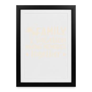 Family Vacation Making Memories Together - Framed poster (27 × 37 cm) - black - Front